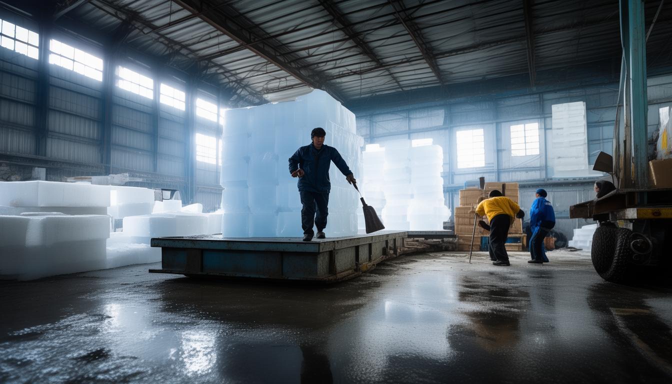 杭州持續(xù)高溫達(dá)36 - 41℃！制冰廠旺季火力全開(kāi)，你知道冰塊都去哪兒了？