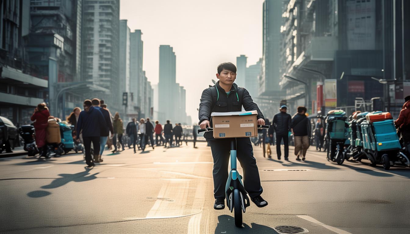 剛高考完的07年大男孩為何不悠閑度假期？竟扎進車流送外賣